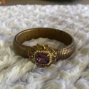 Vintage Bracelet with Purple Accent